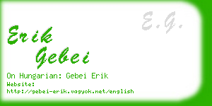 erik gebei business card